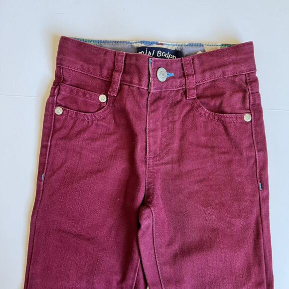 Mini Boden Burgundy Pants 3Y - Picture 4 of 9